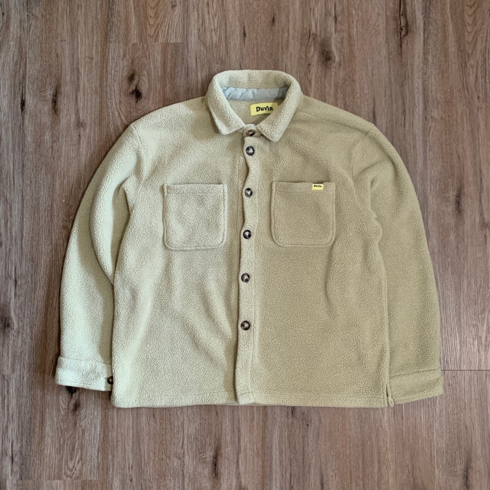 Duvin super soft Fleece Chore Coat in Green - Size Medium Mens